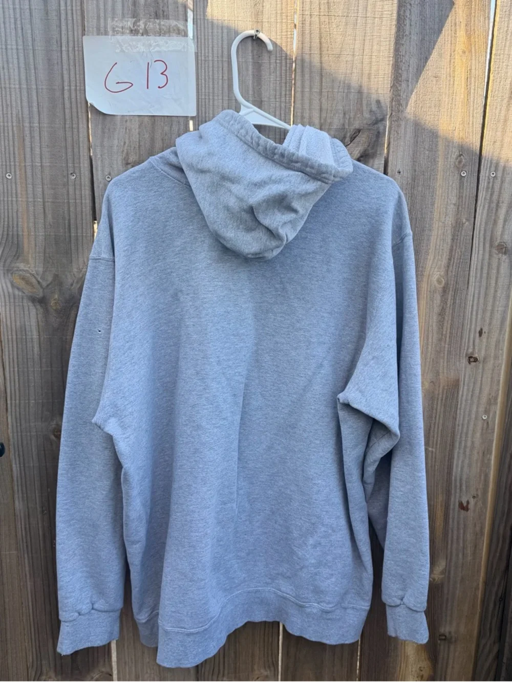 Vintage Nike Gray Center Swoosh Hoodie Size XL